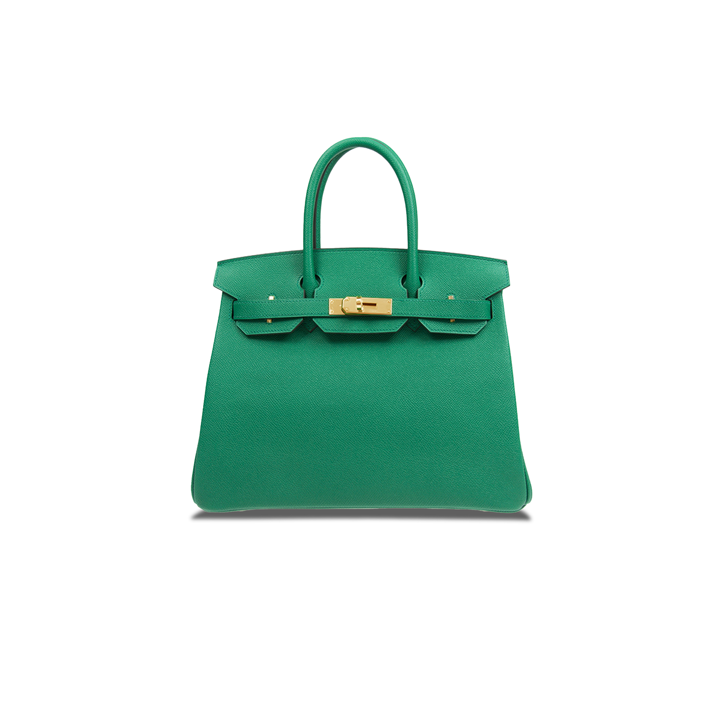 H**mes master birkin 30 togo leather peacock green gold buckle bag bk30u4epss (30*23*15cm)